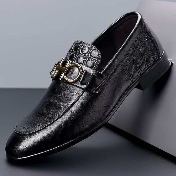 Herren Elegante Premium Leder Mokassins Echoarchiv