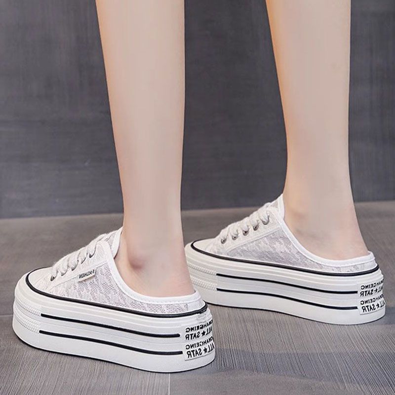 Damen Plattform Sneaker mit luftiger Canvas-Oberfläche und rutschfester Sohle Echo Archiv