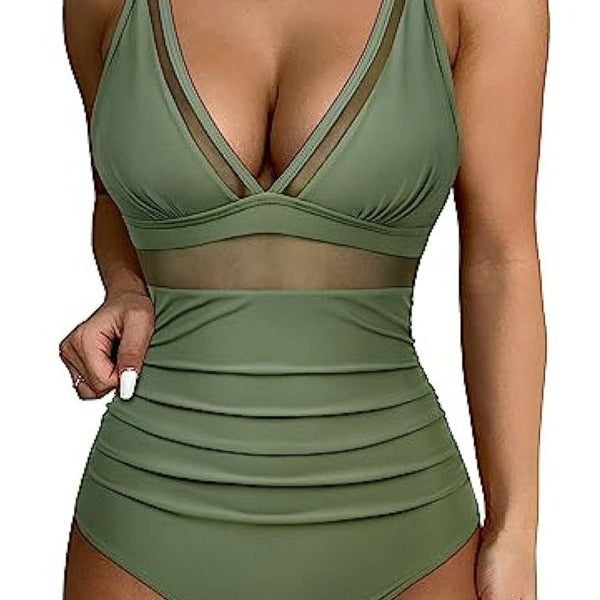 Damen eleganter Badeanzug mit verführerischen Cut-Out-Details Echo Archiv