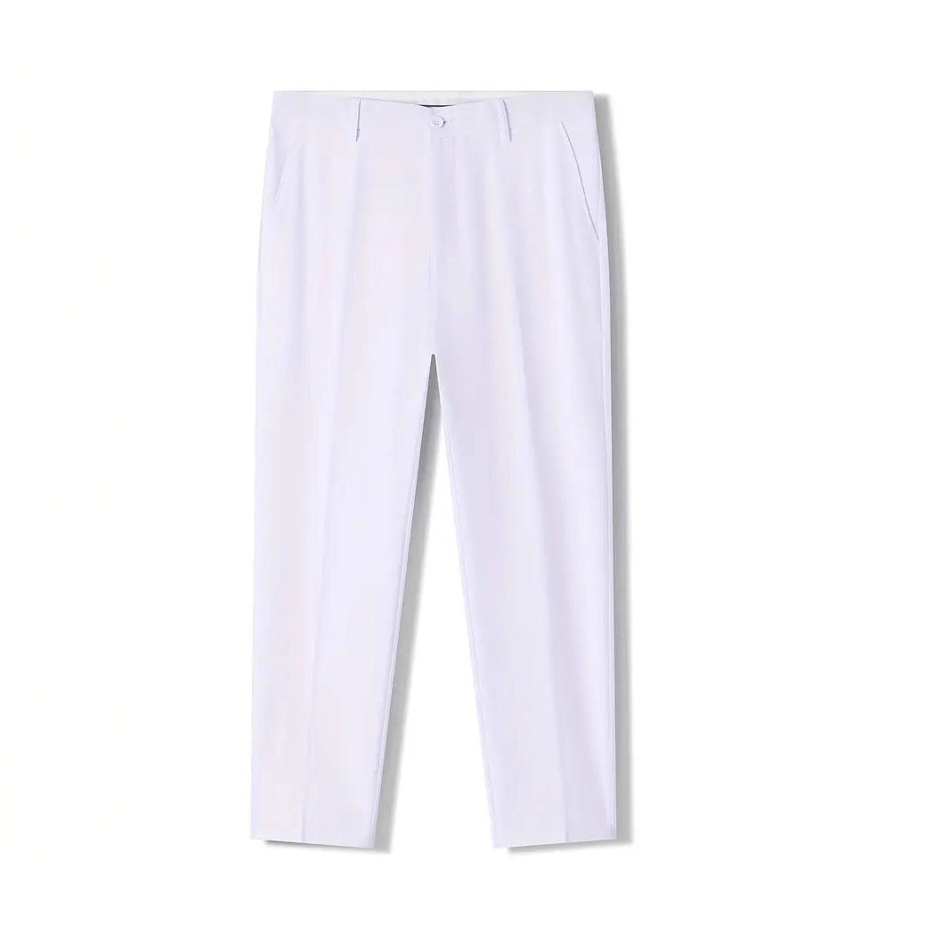 Herren Elegante Baumwoll-Hose mit schmalem Schnitt Echoarchiv