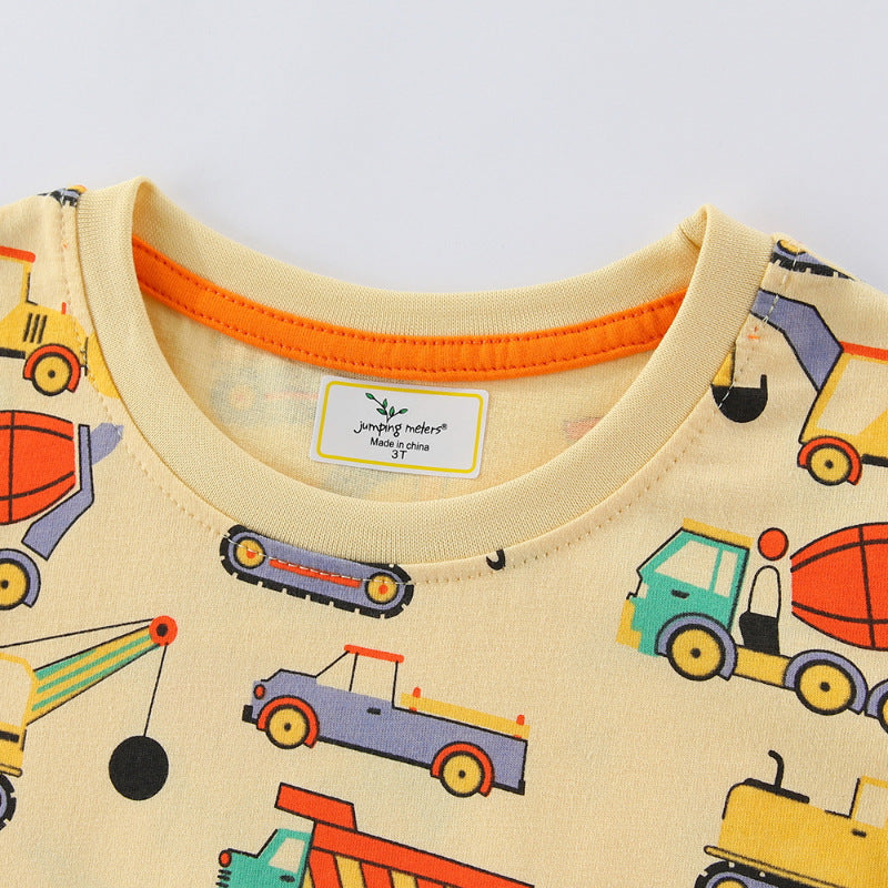 Jungen T-Shirt mit lustigem Baustellenfahrzeug-Design Echo Archiv