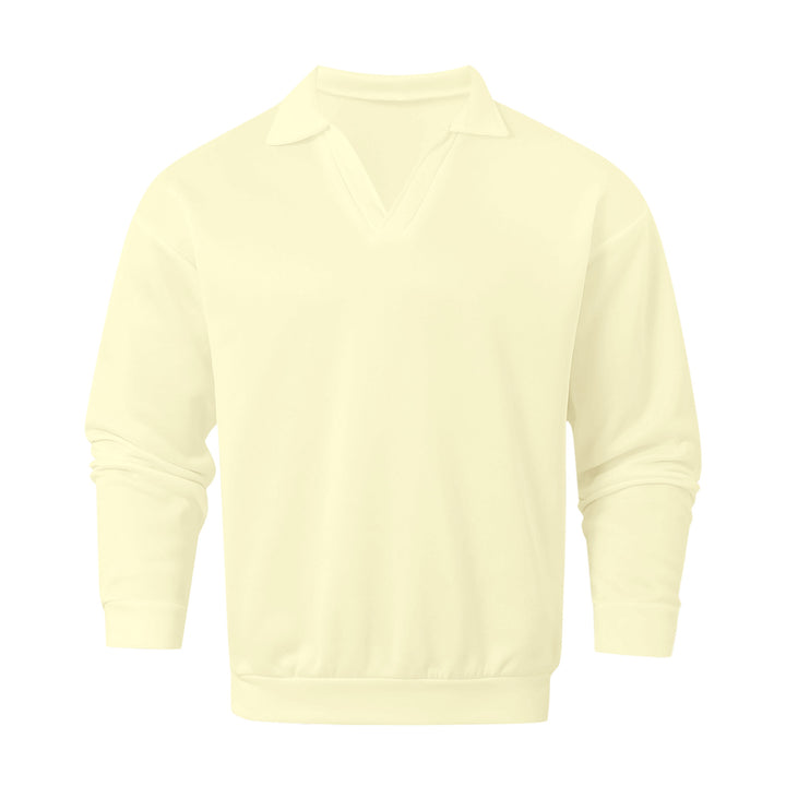 Herren lässiger V-Ausschnitt Pullover aus softem Material Echoarchiv