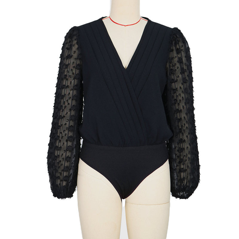 Damen Elegante Bluse mit Rüschensleeves Echo Archiv