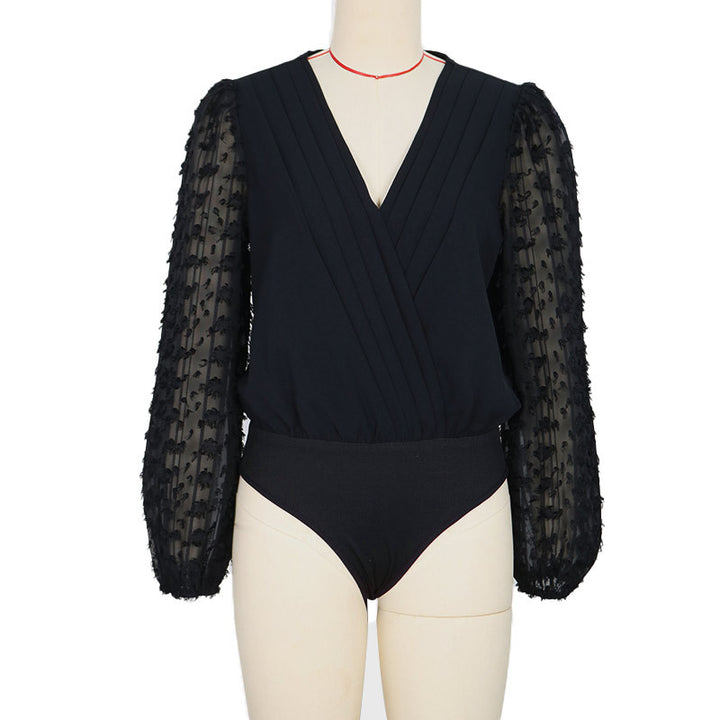 Damen Elegante Bluse mit Rüschensleeves Echo Archiv