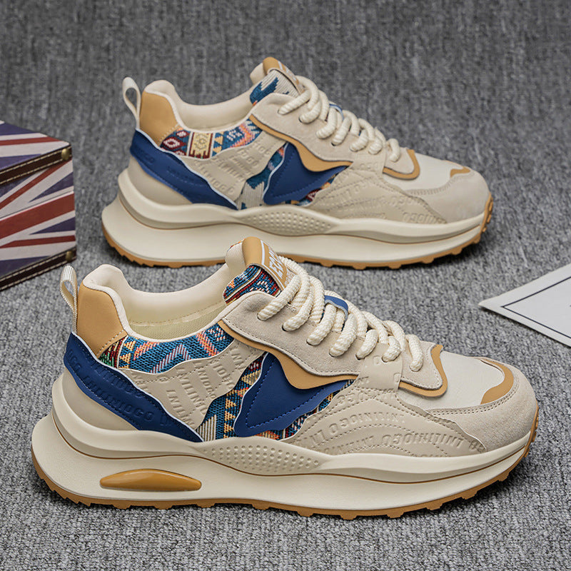 Damen Sportliche Sneakers mit geometrischem Obermaterial und dämpfender Profilsohle Echo Archiv