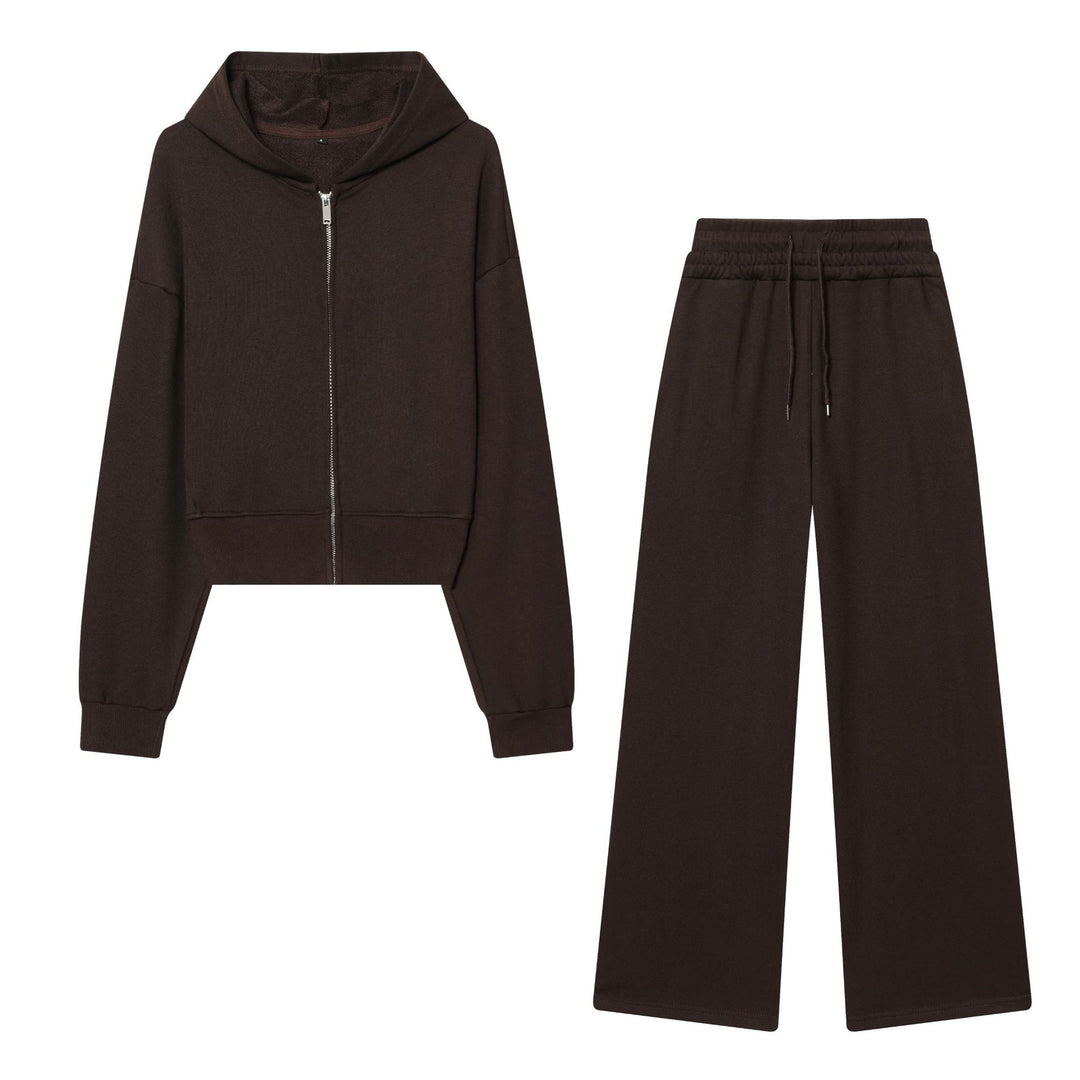 Damen 10+ Cropped Kapuzenjacke mit durchgehendem Reißverschluss und überschnittener Schulter Echo Archiv