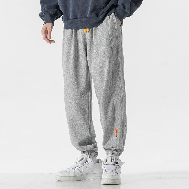 Herren Oversized Jogger-Sweatpants aus Baumwollmix mit Kordelzug und elastischen Bündchen Echo Archiv