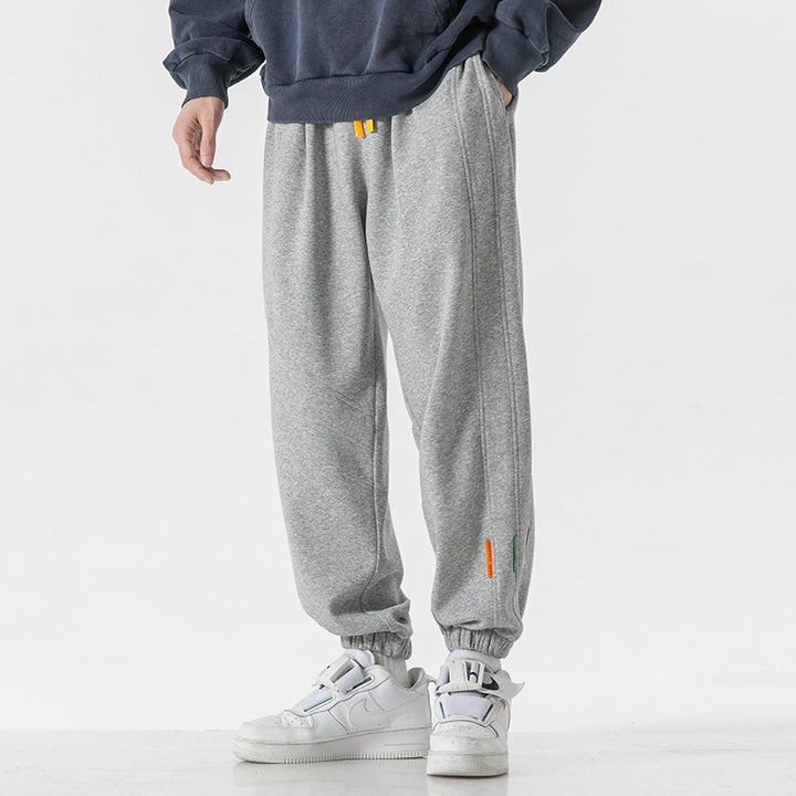 Herren Oversized Jogger-Sweatpants aus Baumwollmix mit Kordelzug und elastischen Bündchen Echo Archiv