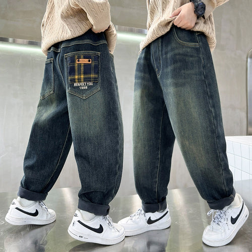 Herren baggy Jeans mit kreativen Taschen Echo Archiv