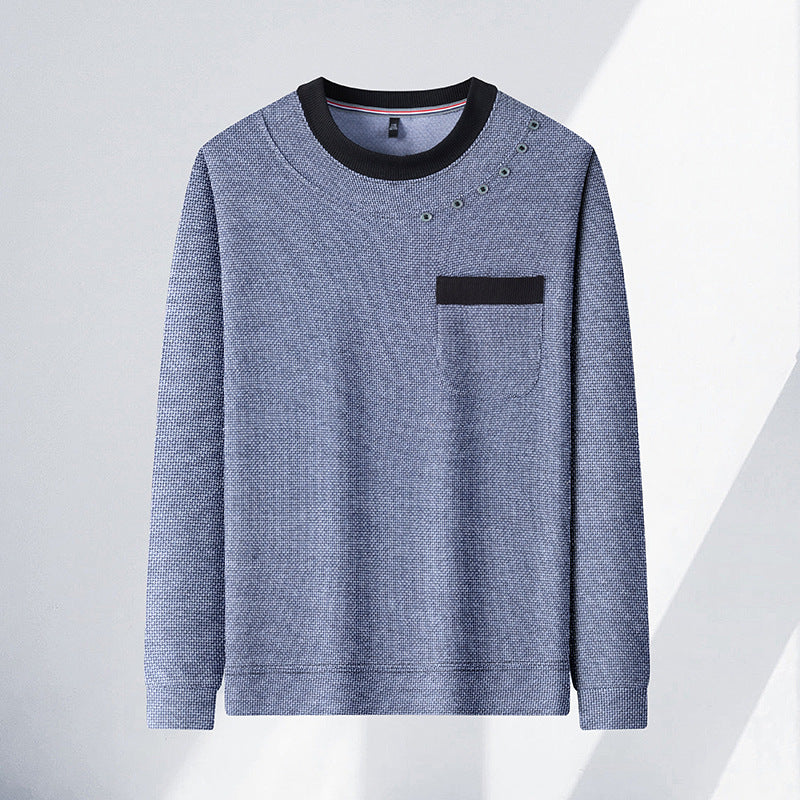 Herren modisches Sweatshirt mit einzigartigen Detailakzenten und praktischer Brusttasche Echoarchiv