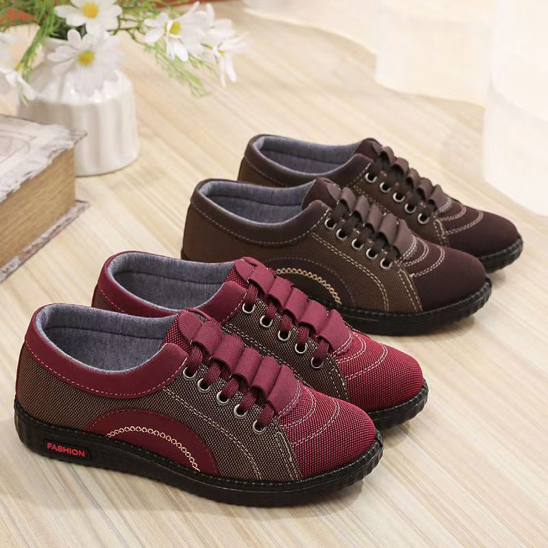 Damen modische Freizeit-Sneaker mit elastischen Schnürsenkeln Echo Archiv