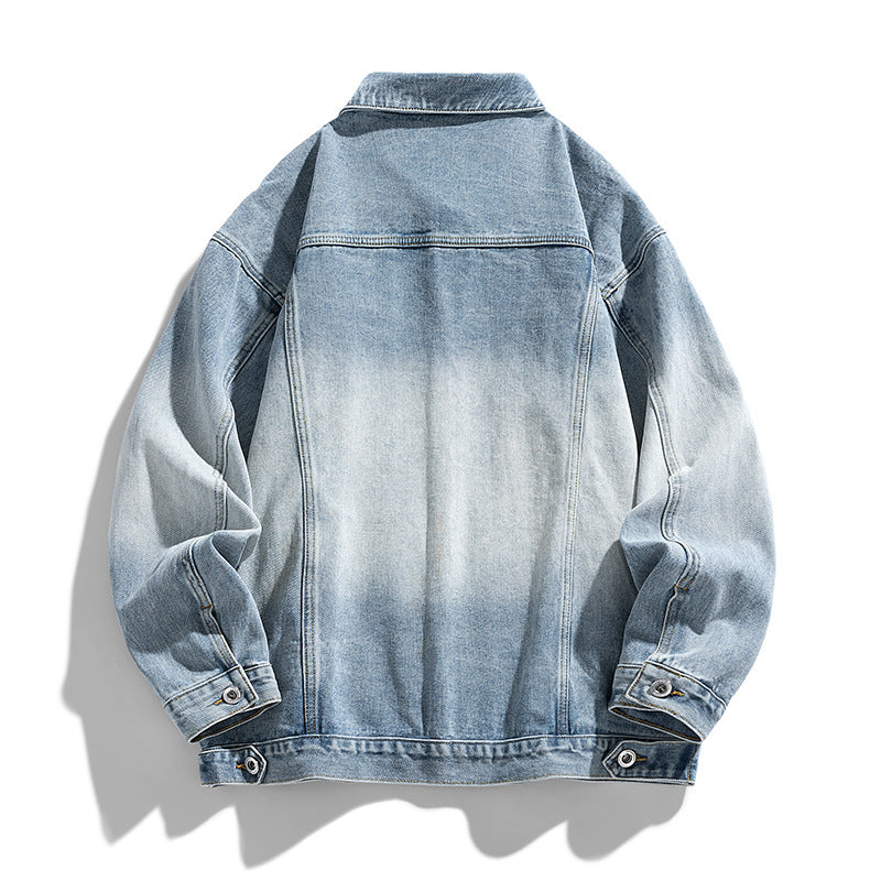 Herren Modische Denimjacke mit lässigem Schnitt und praktischen Taschen Echoarchiv