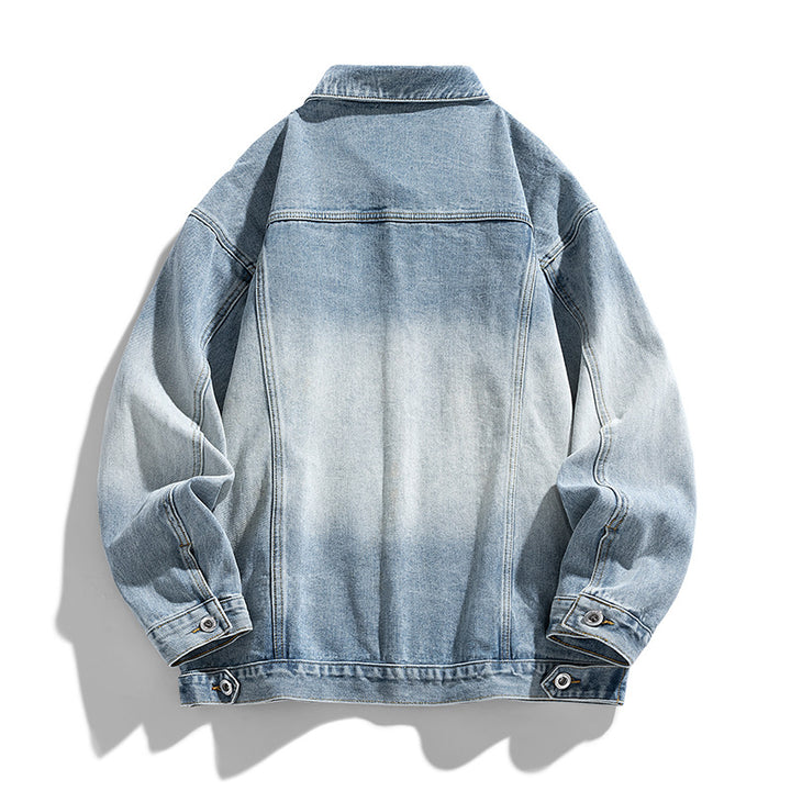 Herren Modische Denimjacke mit lässigem Schnitt und praktischen Taschen Echoarchiv