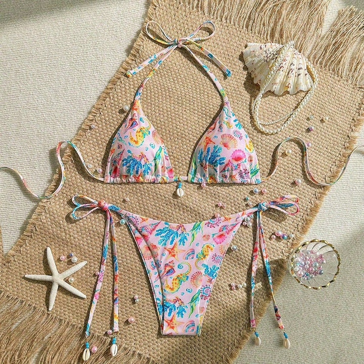 Damen Triangel-Bikini mit Muschel-Details Echo Archiv
