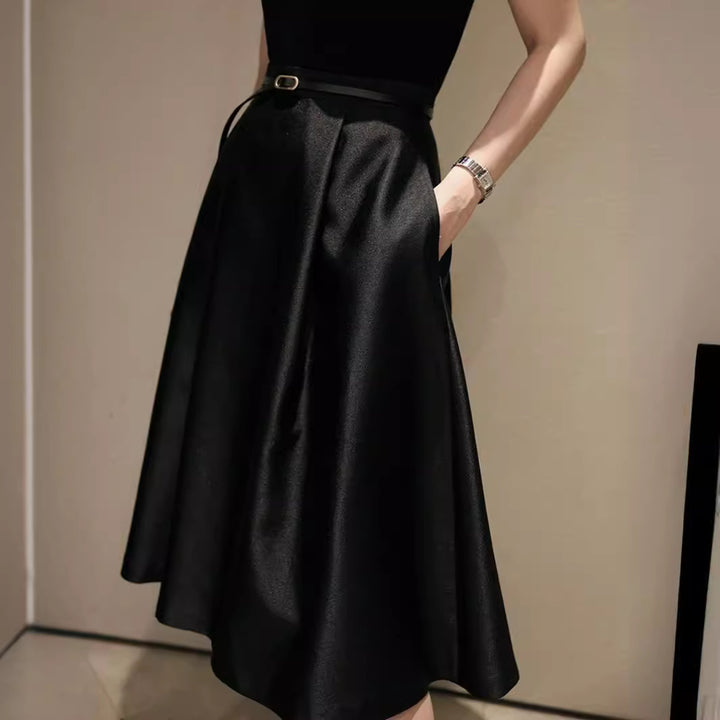 Damen Eleganter Miditüllrock mit schwingendem Saum Echoarchiv