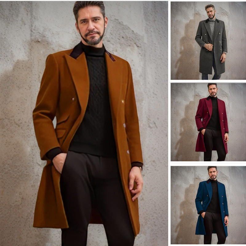 Herren eleganter Longblazer mit Doppelreihe Echoarchiv