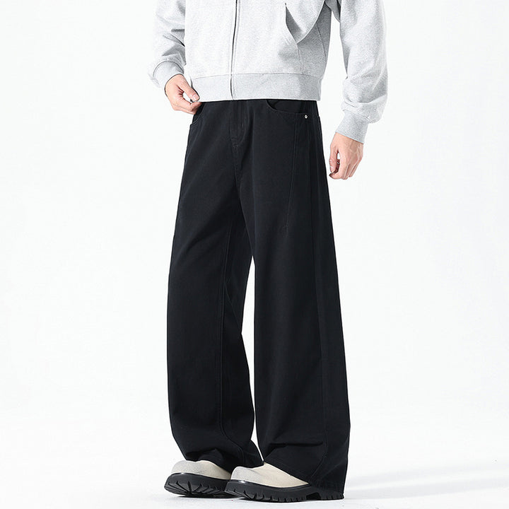 Herren weite Cargo-Hose mit elastischem Bund und multifunktionalen Taschen Echoarchiv