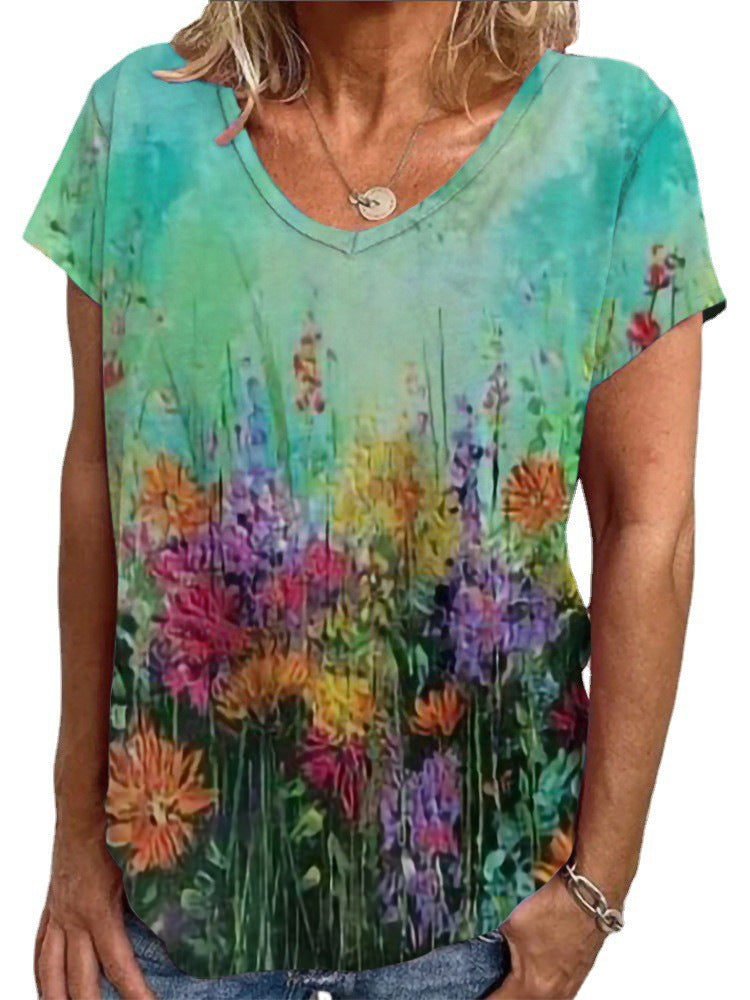 Damen T-Shirt mit einzigartigem Mandala-Design Echo Archiv