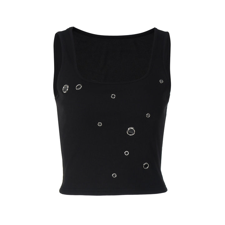 Damen Crop-Top mit auffälligem Ringdetail Echo Archiv
