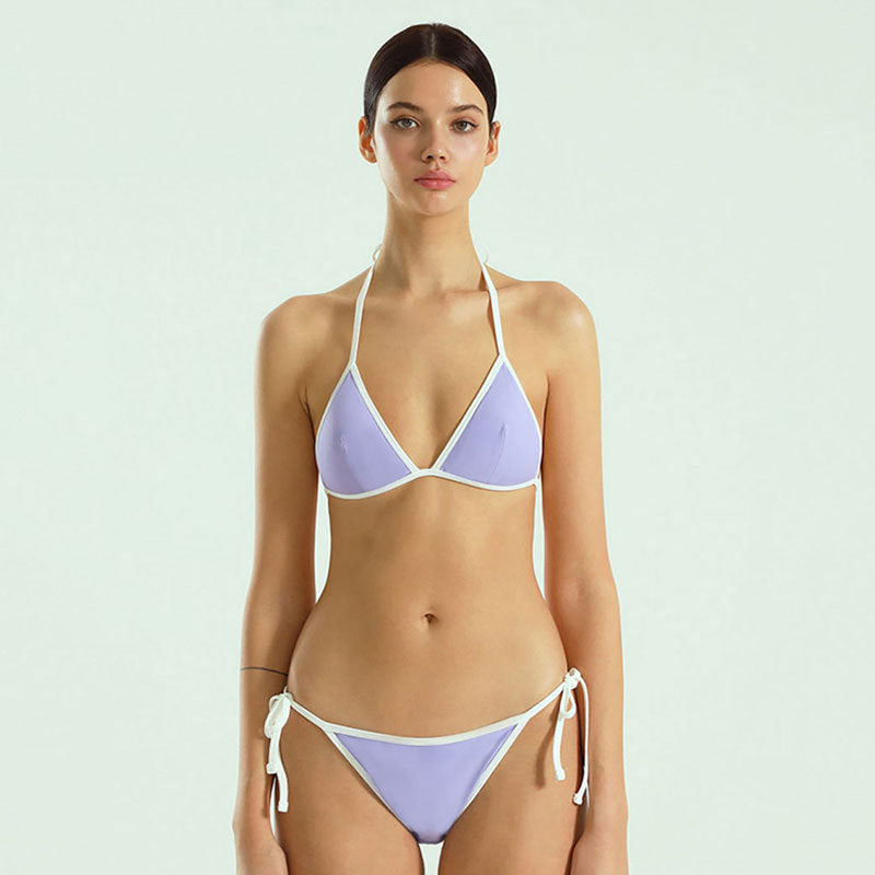 Damen Triangel-Bikini-Set mit verstellbaren Trägern und eleganten Schnürungen Echo Archiv
