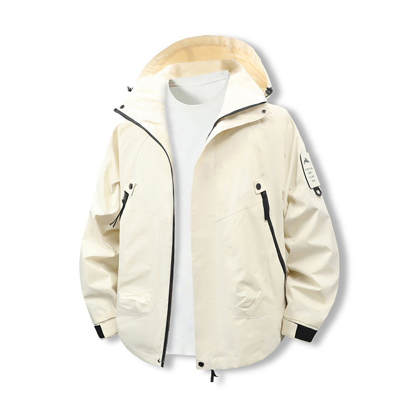 Herren Wind- und Wasserabweisende Softshell-Utilityjacke mit Kapuze Echo Archiv