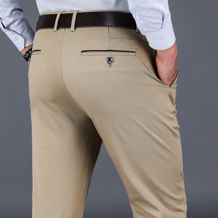 Herren elegante Slim-Fit Anzughose Echoarchiv