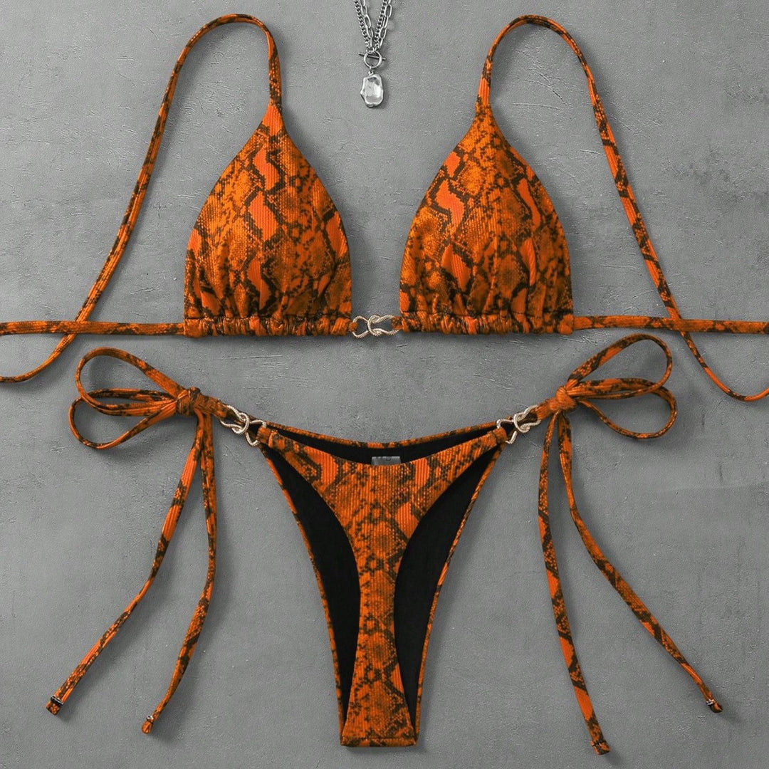 Damen Triangel-Bikini mit aufregendem Leopardenmuster Echo Archiv