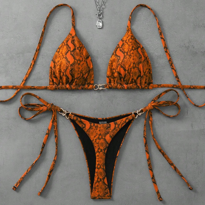 Damen Triangel-Bikini mit aufregendem Leopardenmuster Echo Archiv