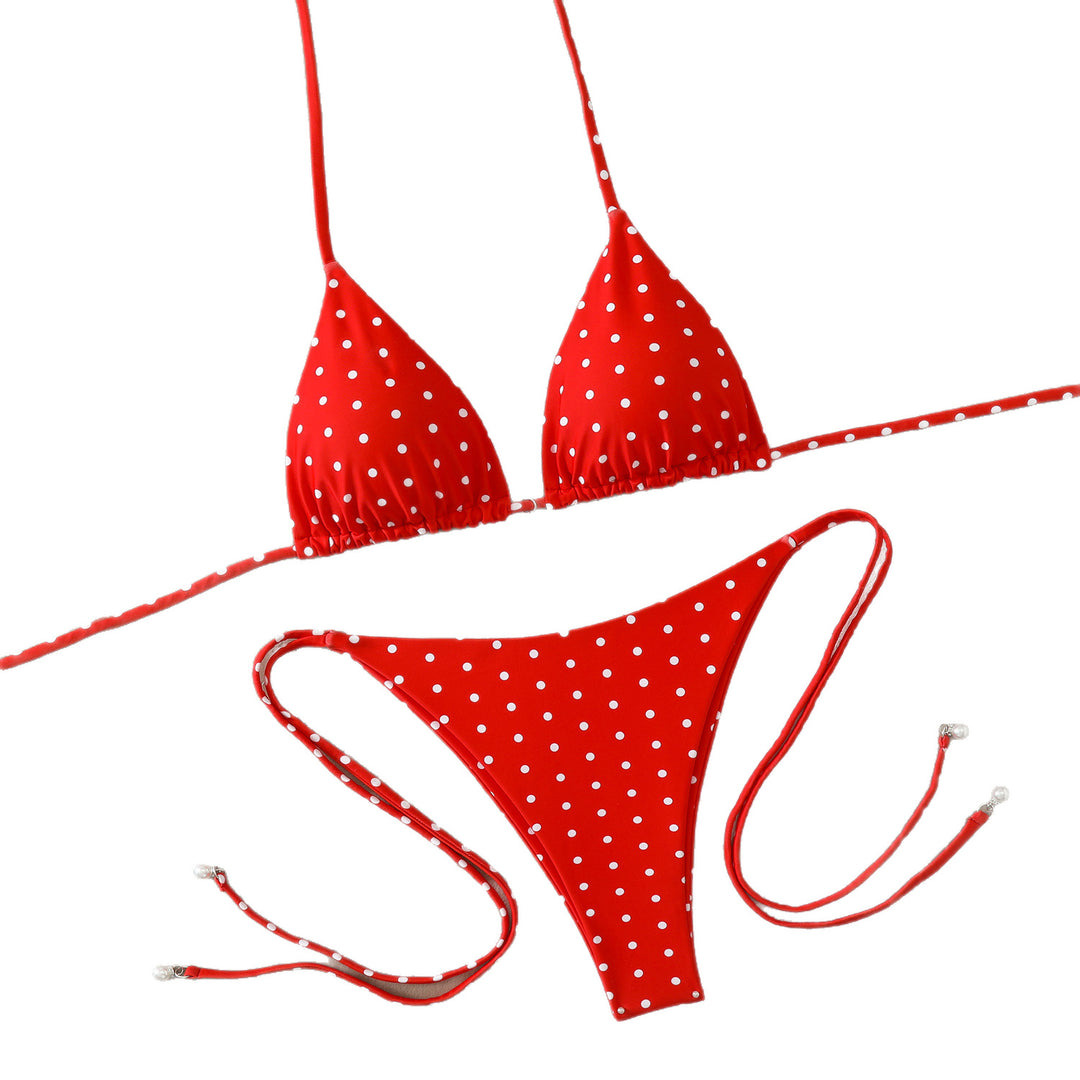 Damen Triangel-Bikini mit verstellbaren Krawatten Echo Archiv