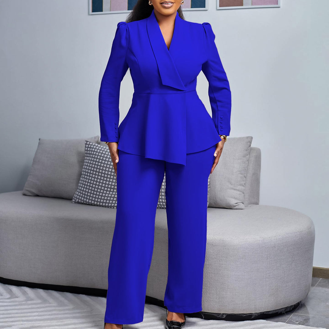 Damen Elegantes Blazer-Hosen-Set Echoarchiv