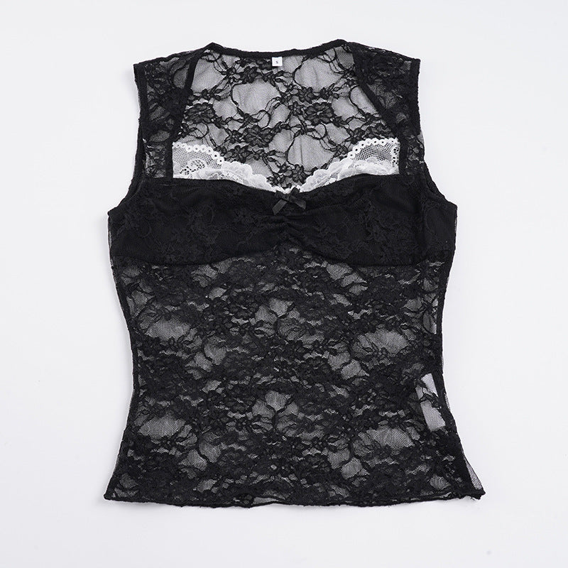 Damen Spitzen-Tanktop mit elegantem Design und verführerischen Details Echo Archiv