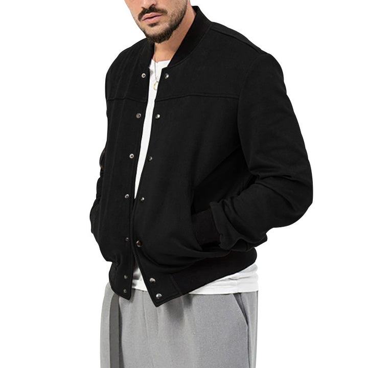 Herren modische Bomberjacke mit eleganten Details und praktischen Taschen Echoarchiv