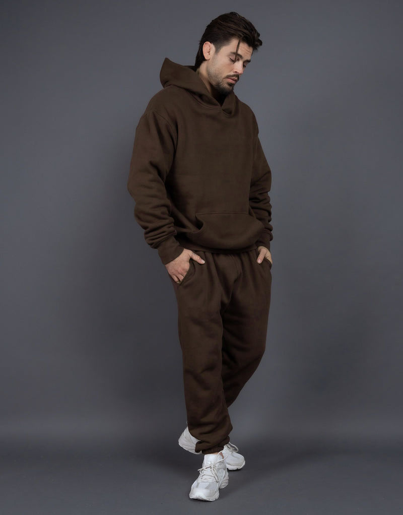 Herren Bequemer Kapuzenpullover und Jogginghose Set Echoarchiv