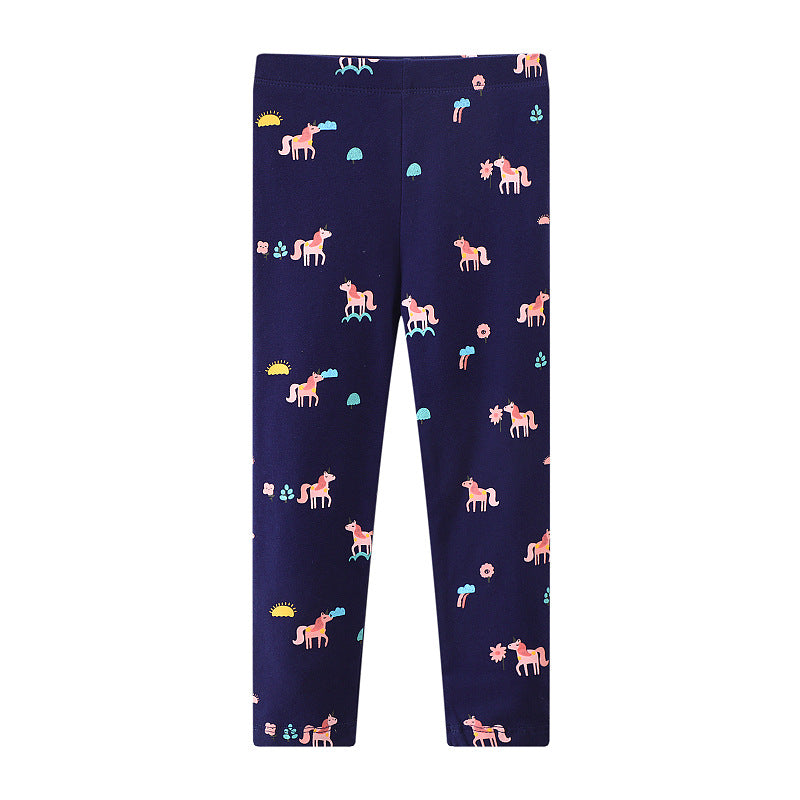 Mädchen Leggings mit buntem Einhorn-Design Echo Archiv