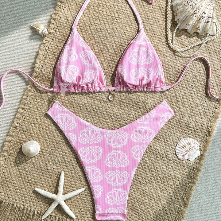 Damen Triangel-Bikini mit floralem Muster und komfortablem Schnitt Echo Archiv