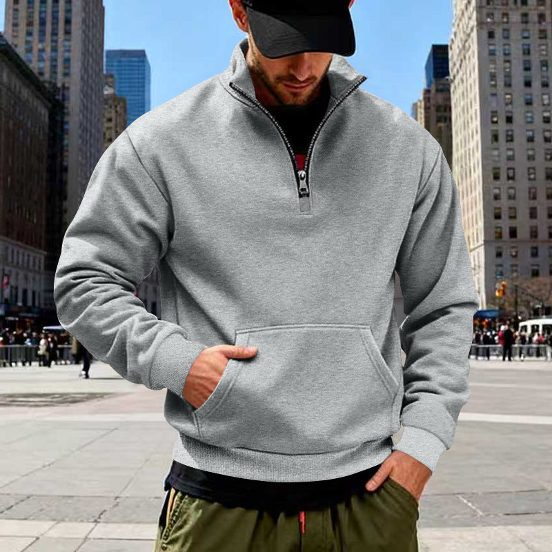 Herren Sweatshirt mit Halbreißverschluss Echoarchiv
