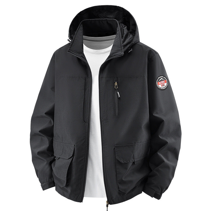 Herren Robuste Übergangsjacke mit praktischen Taschen Echo Archiv