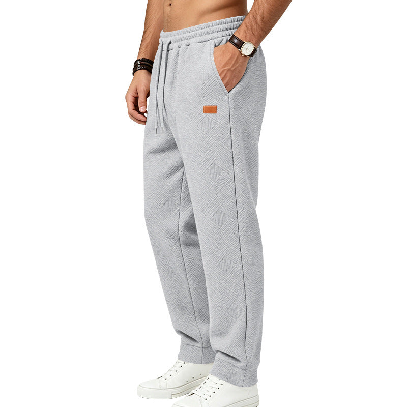 Herren Texturierte Jogginghose mit elastischem Bund und Kordelzug Echoarchiv