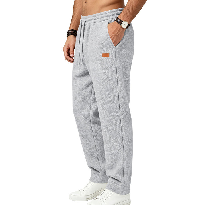 Herren Texturierte Jogginghose mit elastischem Bund und Kordelzug Echoarchiv