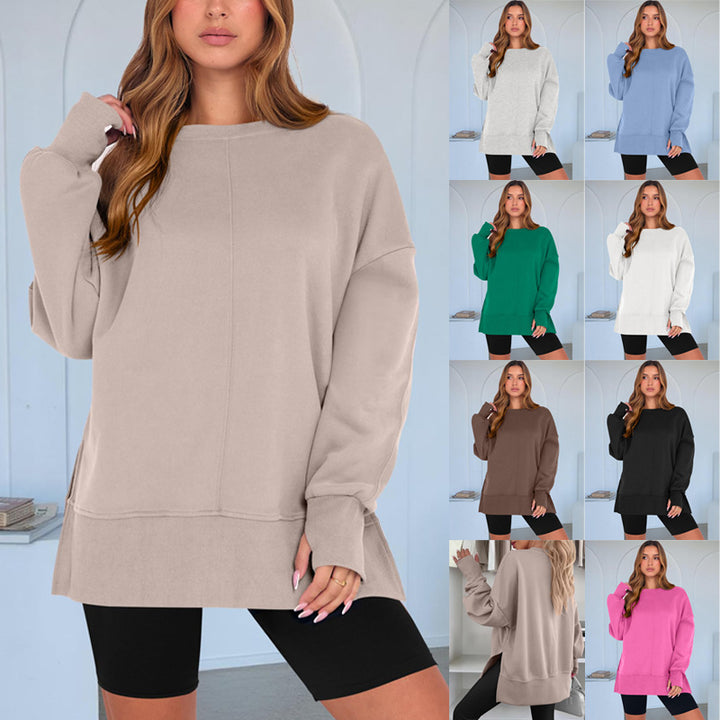 Damen Oversize-Sweatshirt mit Mittelnähte, Rundhals und überschnittener Schulter Echo Archiv