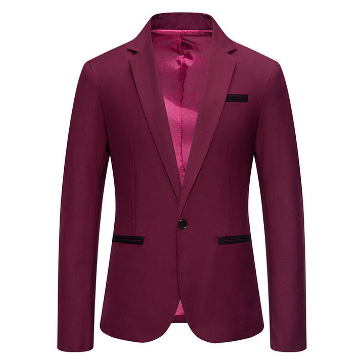 Herren Eleganter Blazer mit kontrastierenden Details Echoarchiv