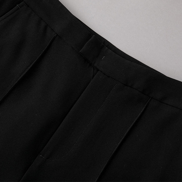 Damen High-Waist-Hose mit weitem Schlag und Bügelfalte Echoarchiv