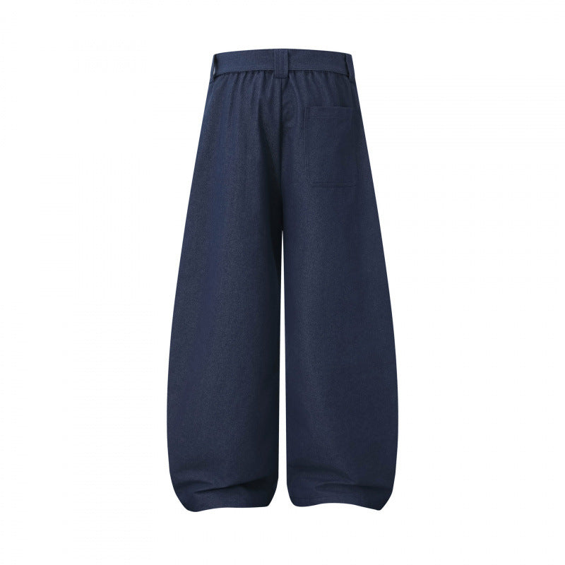 Damen Ballon-Hose mit weitem Bein, hohem Bund und Bindegürtel Echo Archiv