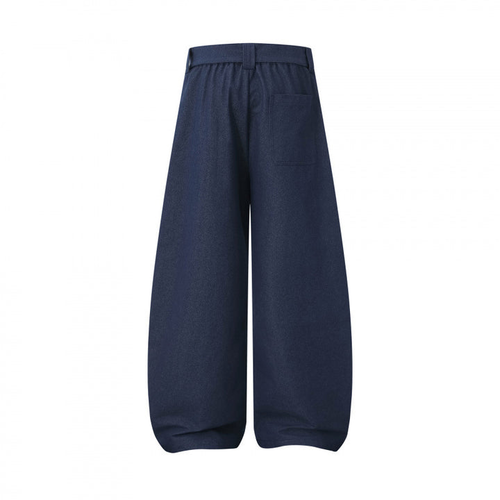 Damen Ballon-Hose mit weitem Bein, hohem Bund und Bindegürtel Echo Archiv