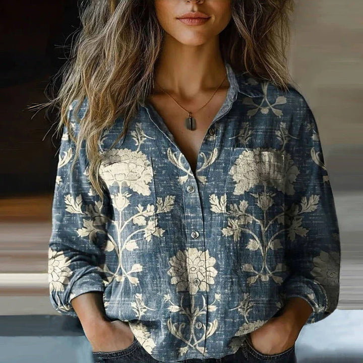 Damen Modische Bluse mit Paisleymuster Echoarchiv