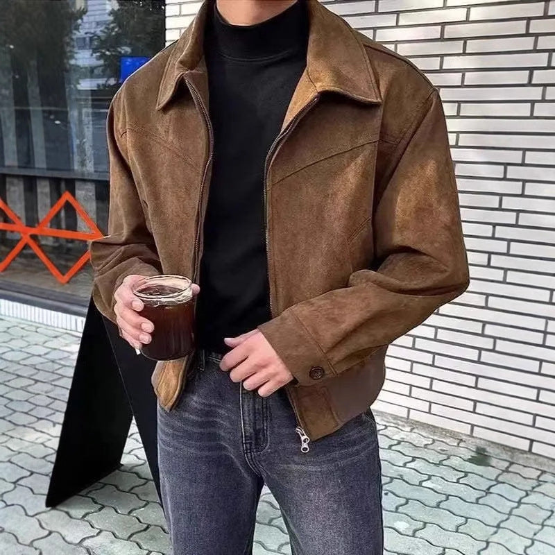 Herren lässige Overshirt-Jacke mit robustem Reißverschluss und praktischen Taschen Echoarchiv
