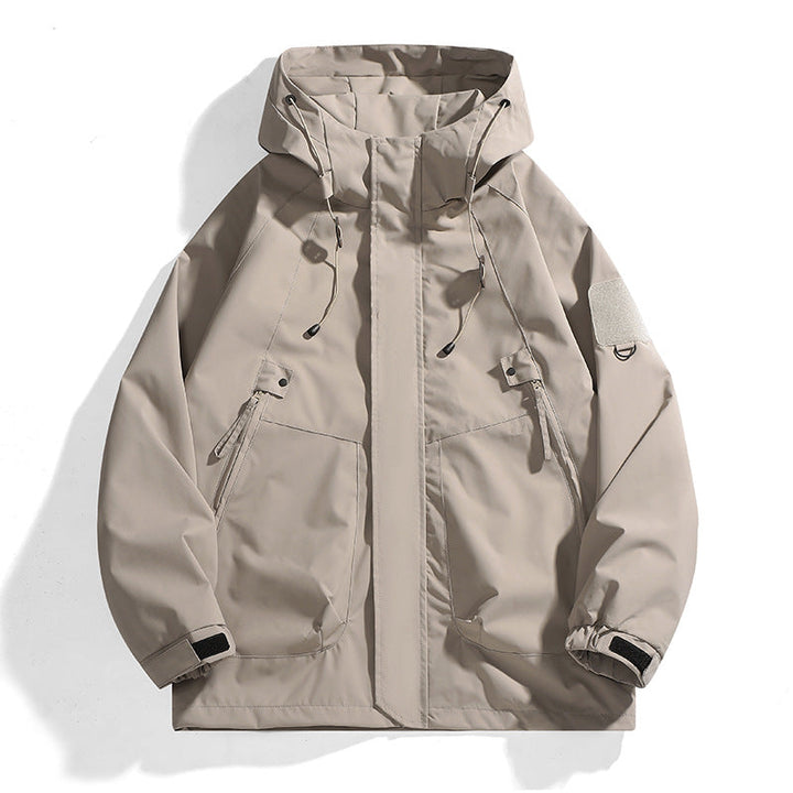 Damen Outdoor-Jacke mit verstellbarer Kapuze und atmungsaktiven Einsätzen Echoarchiv