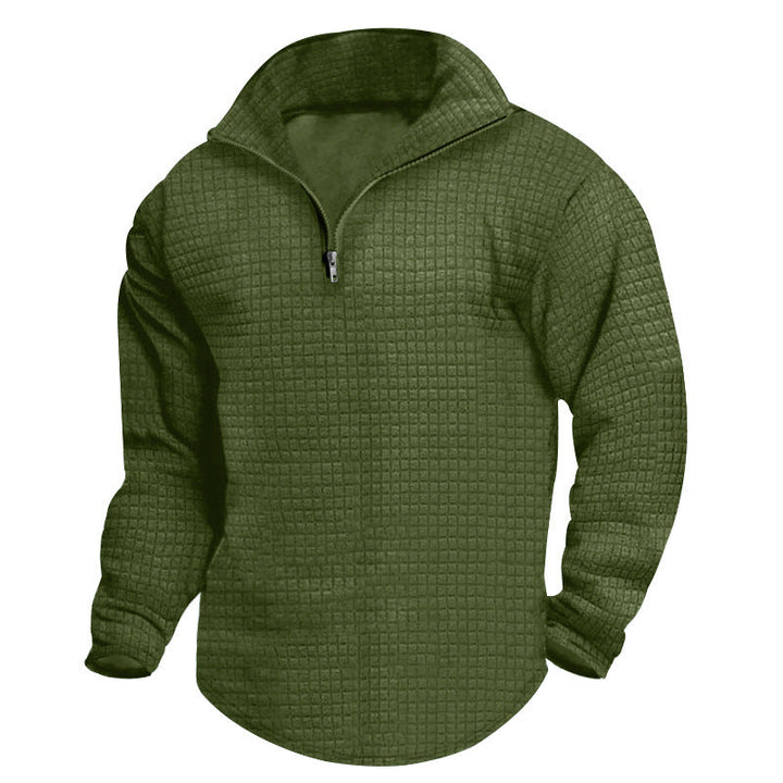 Herren Wärmeisolierter Pullover mit halbhohem Kragen und strukturierter Oberfläche – Marzano