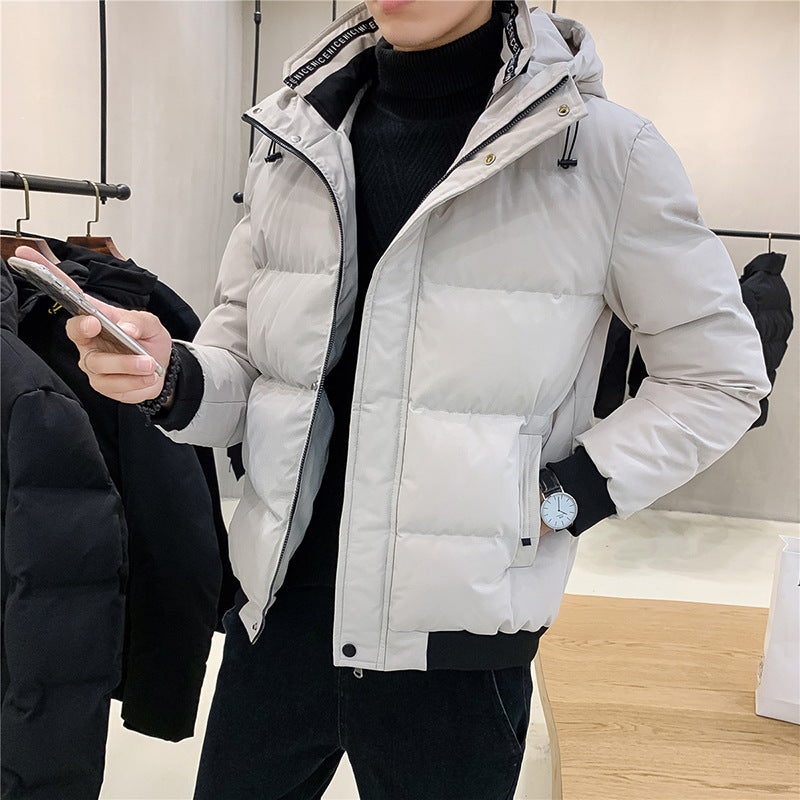 Herren isolierte Steppjacke mit praktischer Kapuze Echoarchiv
