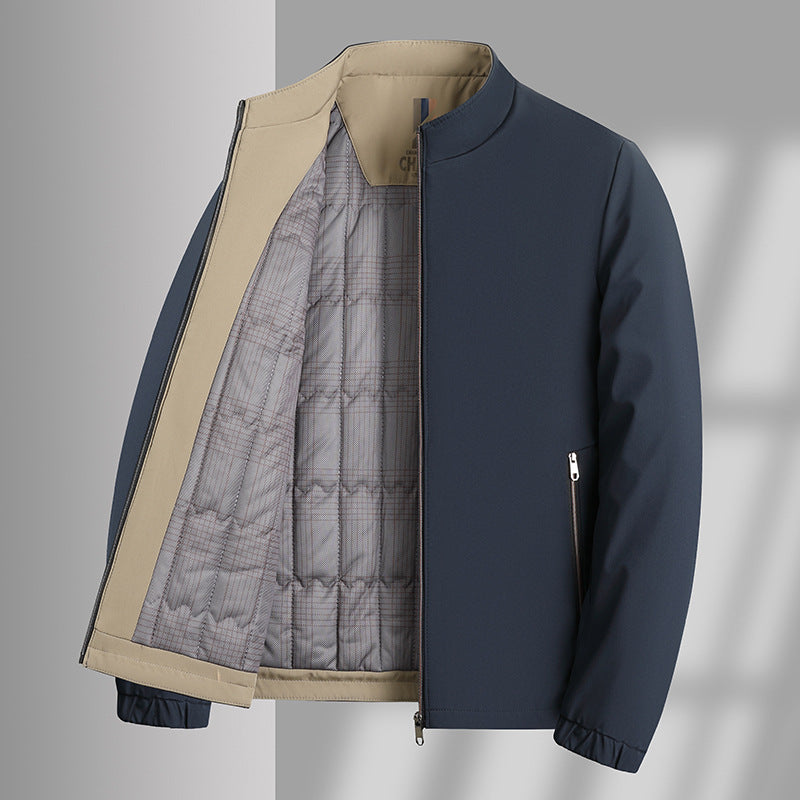 Herren isolierte Übergangsjacke mit praktischem Stehkragen Echoarchiv